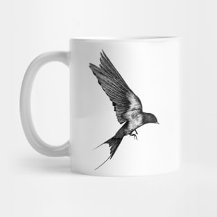 Free as a bird x Black Mug
